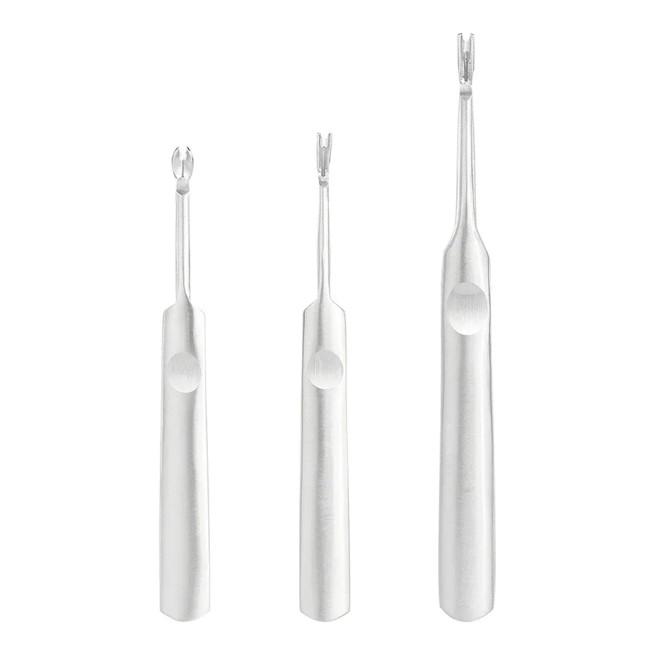 Lot de 3 outils de rainurage et brunissage du cuir