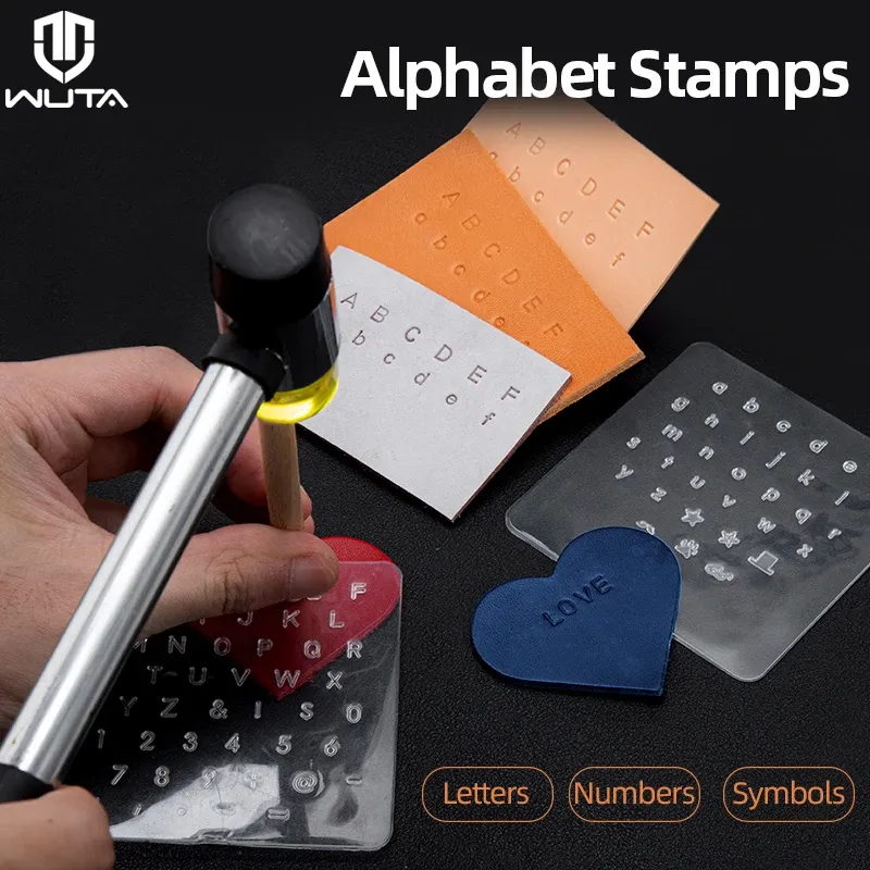 Lot de 3 tampons alphabet pour marquage cuir