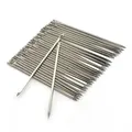 Lot de 30 aiguilles cuir triangulaires 5,2 à 7 cm inox – 1