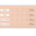 Lot de 39 tampons alphabet et symboles pour cuir – 2