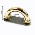 Lot de 4, 10 ou 20 boucles métal anneau D – Couleur BD302-LightGold-14mm