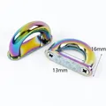 Lot de 4, 10 ou 20 boucles métal anneau D – Couleur KY551-Colored-13mm