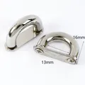 Lot de 4, 10 ou 20 boucles métal anneau D – Couleur KY551-Silver-13mm