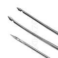 Lot de 4 aiguilles cuir coniques pour réparation chaussures toile – 4