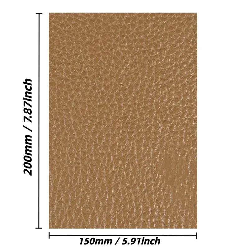 Lot de 5 pièces cuir de vachette 15x20 cm multicolore