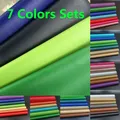 Lot de 7 feuilles PU motif litchi arc-en-ciel 20x30 cm – 1