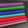 Lot de 7 feuilles PU motif litchi arc-en-ciel 20x30 cm – Couleur Pink Blue Series