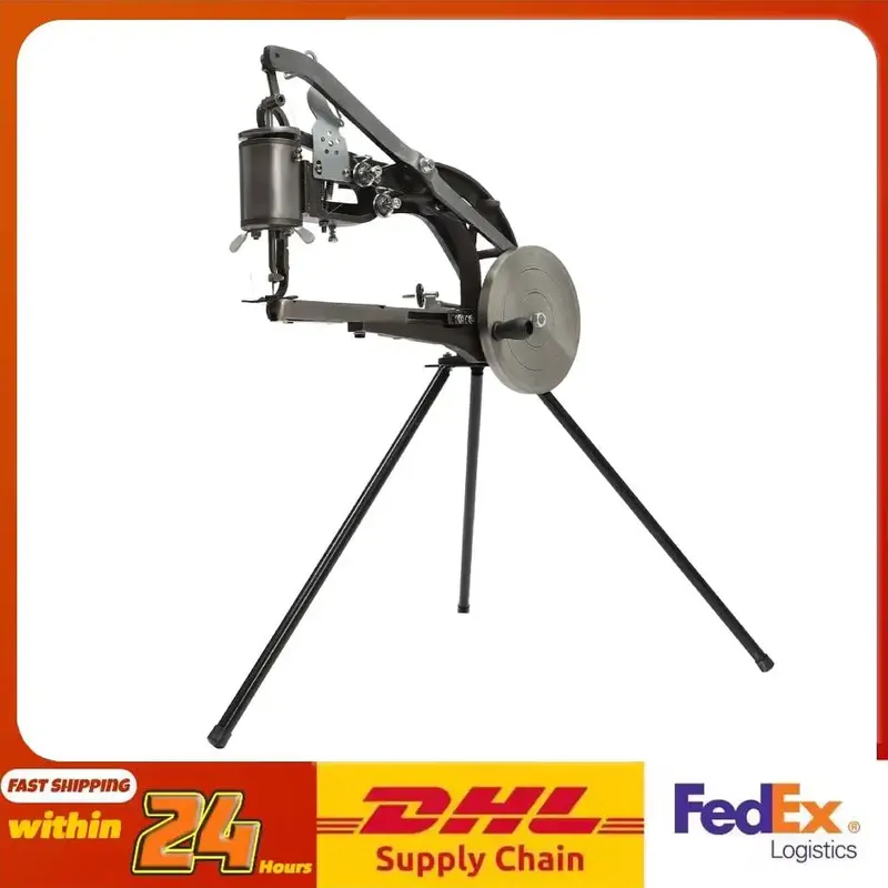 Machine à coudre chaussures cuir manuelle avec support