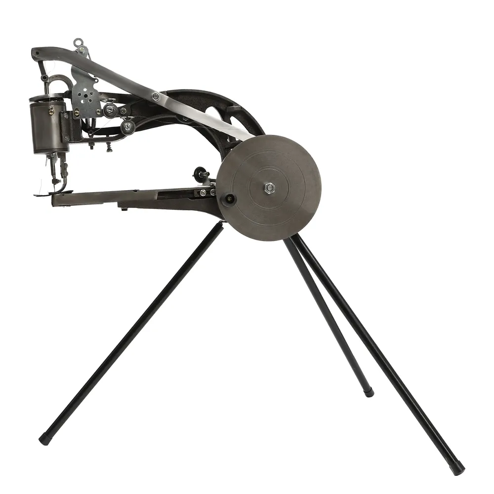 Machine à coudre chaussures cuir manuelle avec support