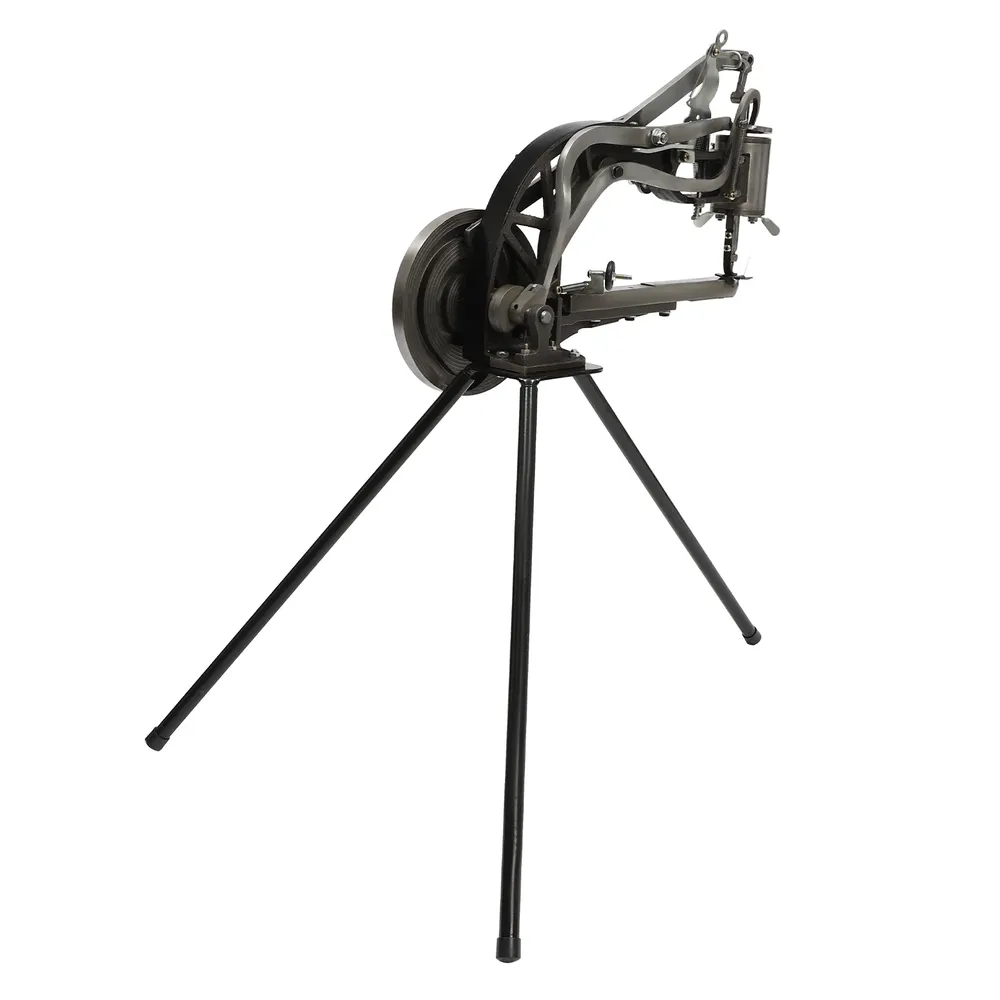Machine à coudre chaussures cuir manuelle avec support