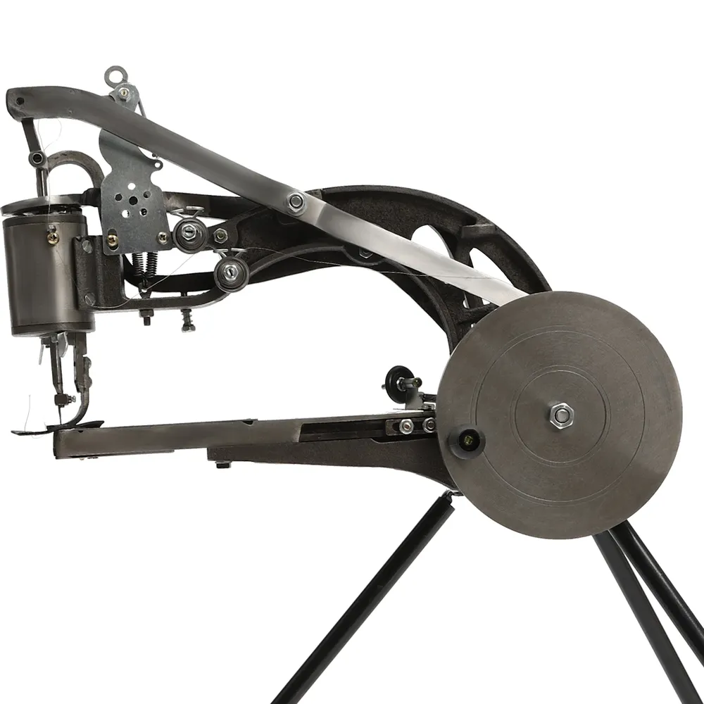 Machine à coudre chaussures cuir manuelle avec support