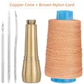 Machine à coudre cuir manche cuivre 300m fil nylon – Couleur Copper Cone Brown