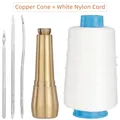 Machine à coudre cuir manche cuivre 300m fil nylon – Couleur Copper Cone White