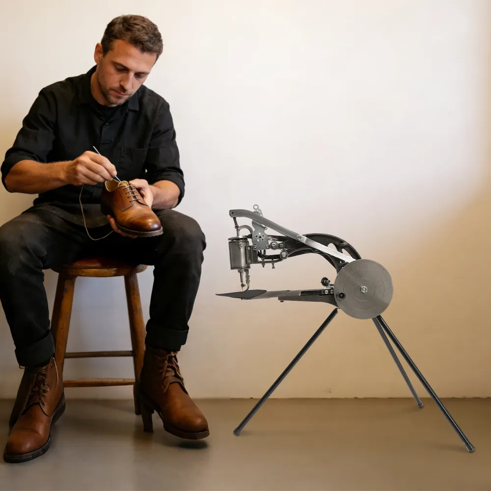 Machine à coudre cuir manuelle 360 degrés pour chaussures