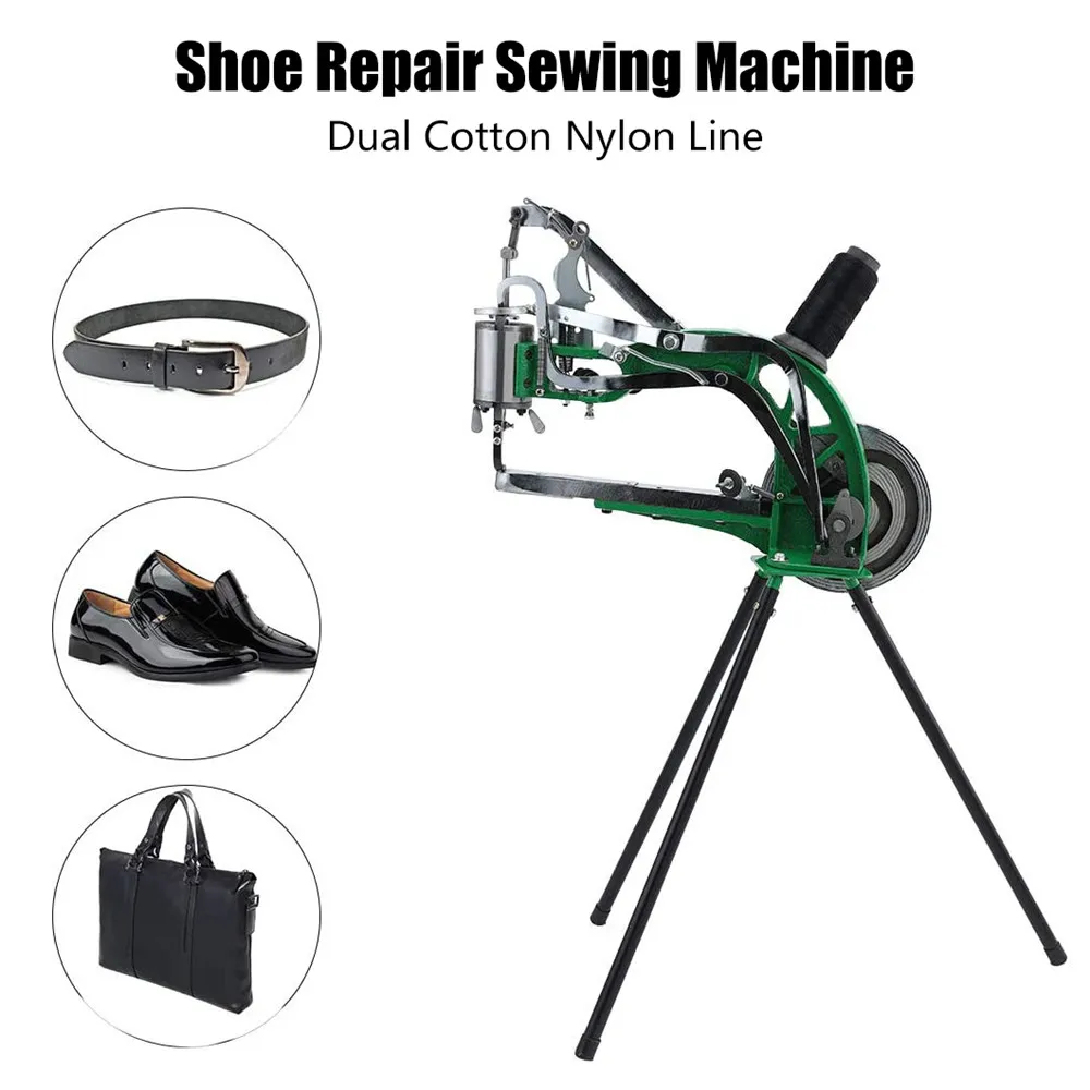 Machine à coudre cuir manuelle double fil pour chaussures