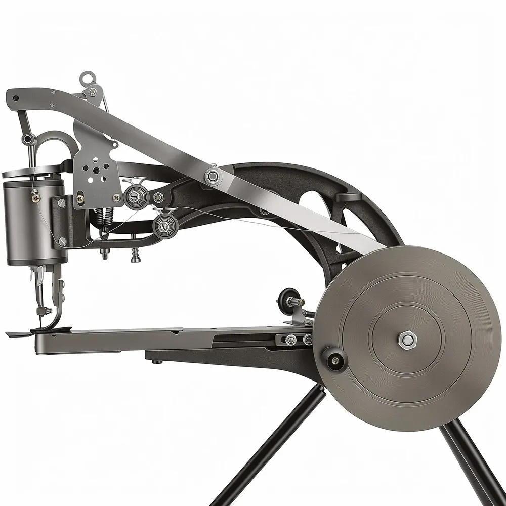 Machine à coudre cuir manuelle rotative pour réparation chaussures