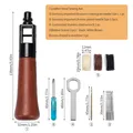Machine à coudre cuir WUTA kit fil poinçon rapide artisanat – 2
