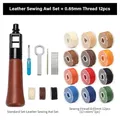 Machine à coudre cuir WUTA kit fil poinçon rapide artisanat – Couleur Set C0.65mm 12thread