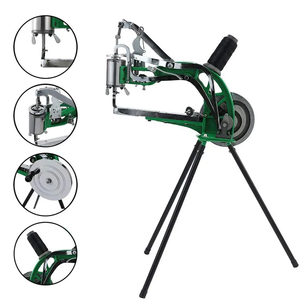 Machine à coudre manuelle double fil pour cuir et tissu