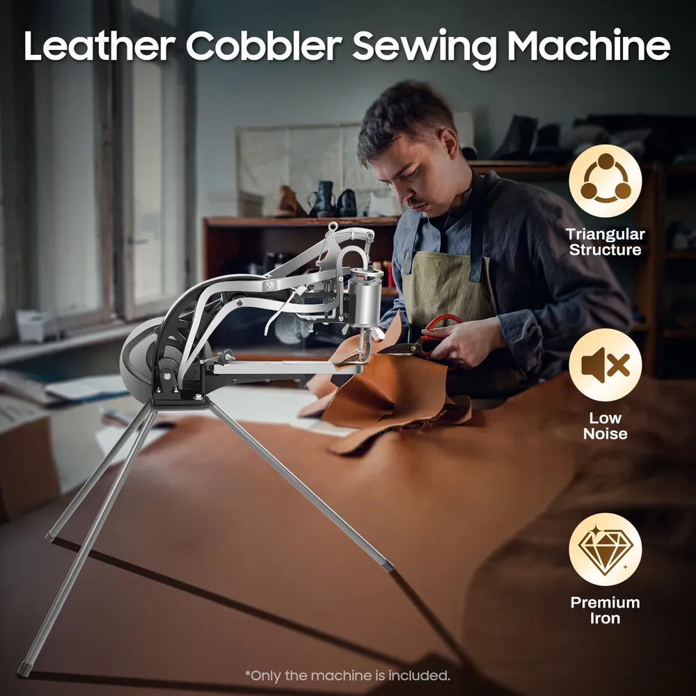 Machine à coudre manuelle pour cuir, portative