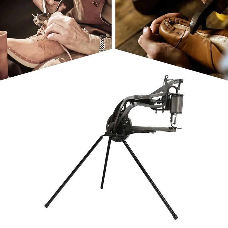 Machine à coudre manuelle robuste pour chaussures en cuir