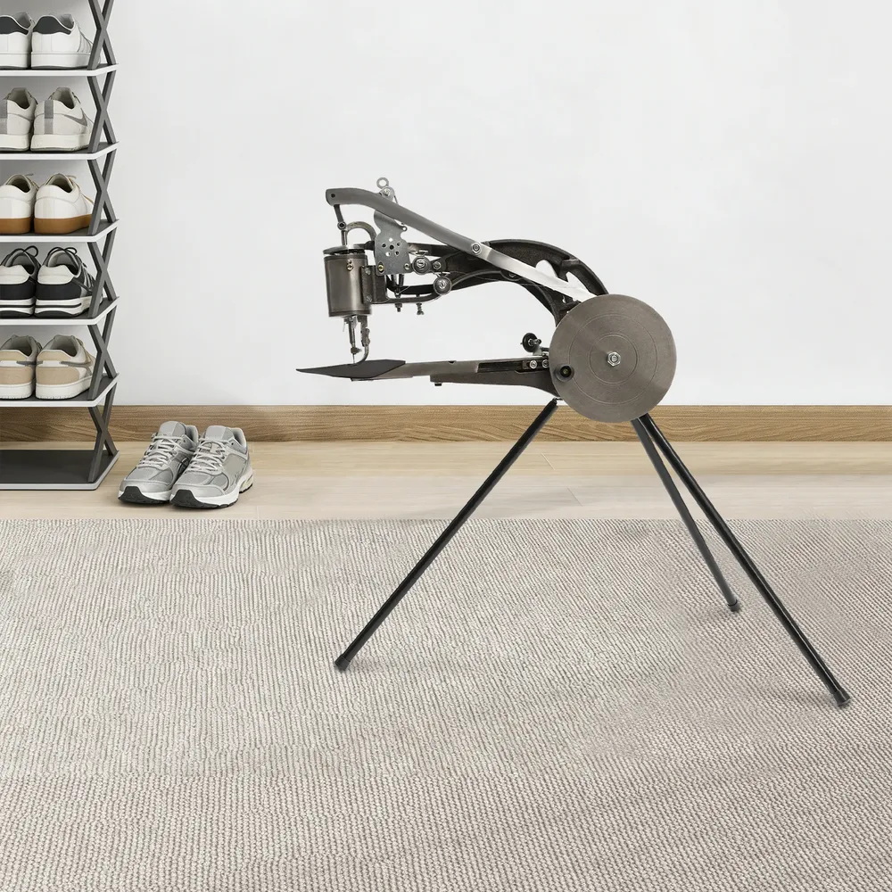 Machine à coudre manuelle robuste pour cuir, réglable