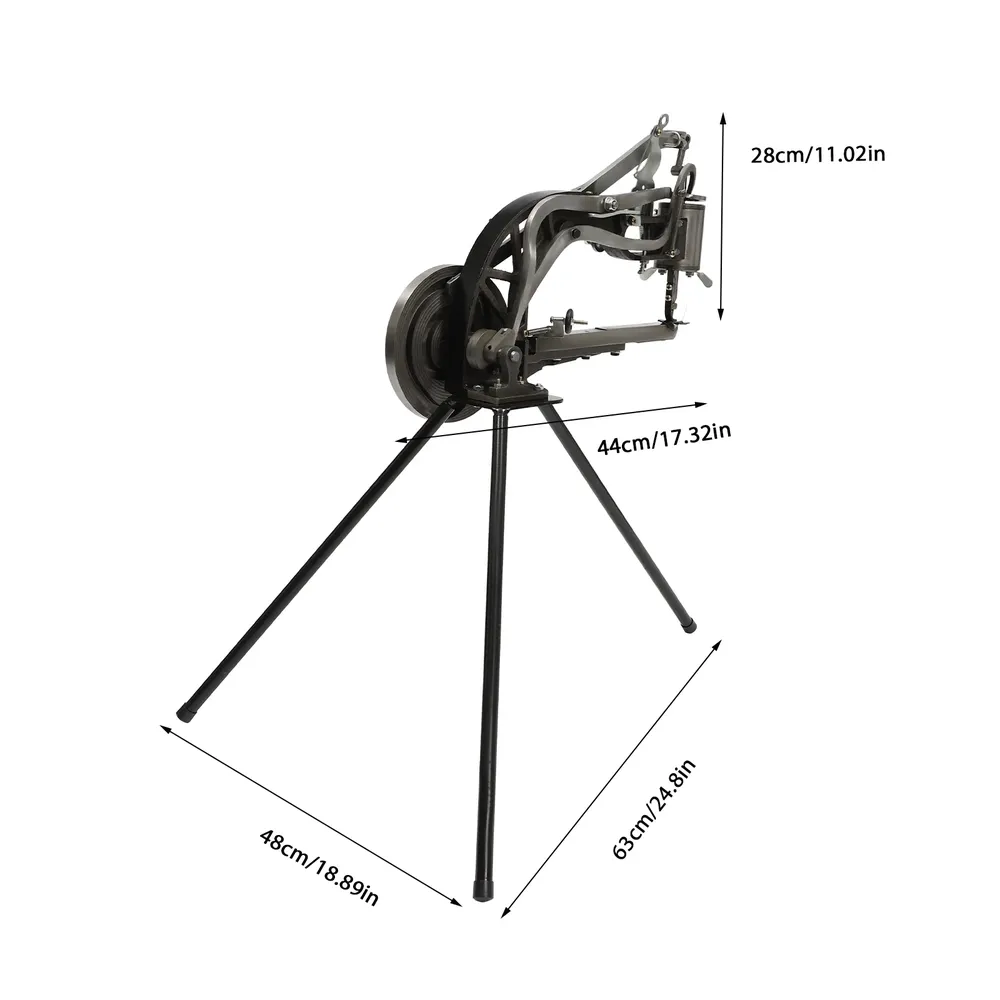 Machine à coudre manuelle robuste pour cuir, réglable