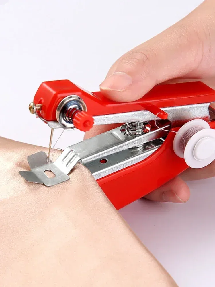 Machine à coudre manuelle sans fil pour cuir, portative