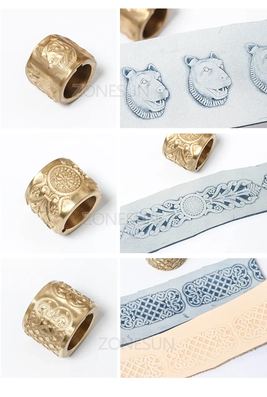 Machine à estampage et gaufrage pour bracelets cuir
