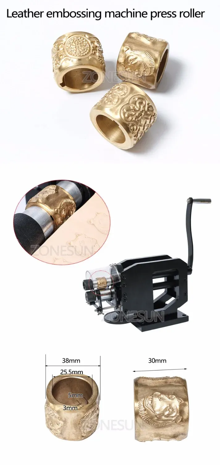 Machine à estampage et gaufrage pour bracelets cuir