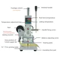 Machine d'estampage à chaud pour cuir logo – 4
