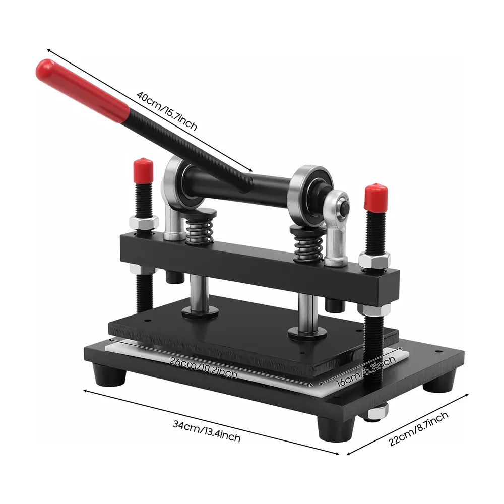 Machine découpe cuir 26x16cm robuste 2T