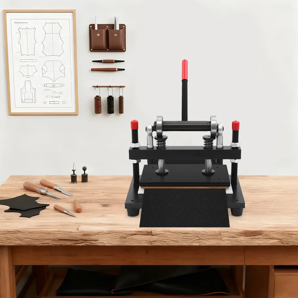 Machine découpe cuir 26x16cm robuste 2T