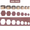 Matrice découpe cuir creuse 7 pièces – Couleur A08-7PCS