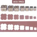 Matrice découpe cuir creuse 7 pièces – Couleur A15-7PCS