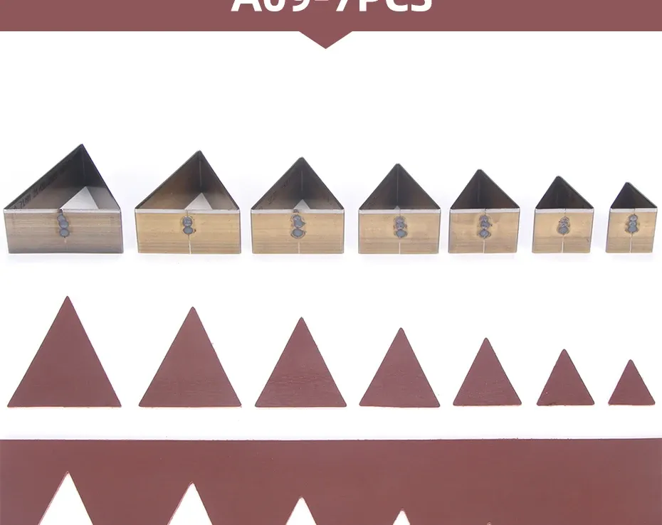 Matrice découpe cuir creuse 7 pièces