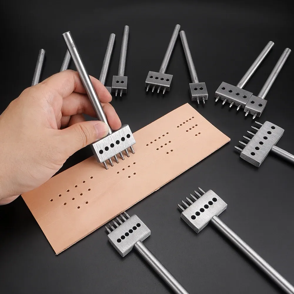 Matrice poinçonnage cuir professionnelle 3 pièces rondes