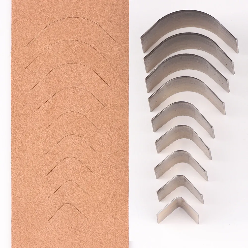 Matrices découpe cuir angle R 10 ou 11 pièces