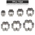Matrices découpe cuir fleur 7 pièces – Couleur 7Pcs - 1Set