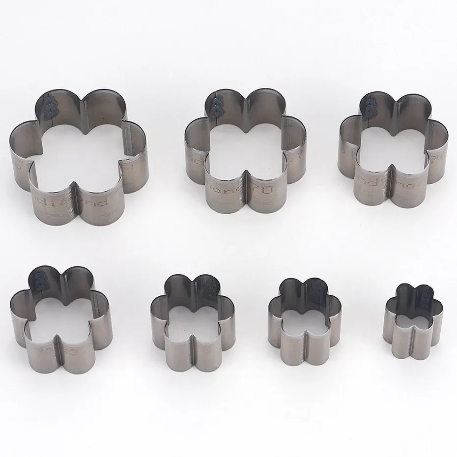 Matrices découpe cuir fleur 7 pièces