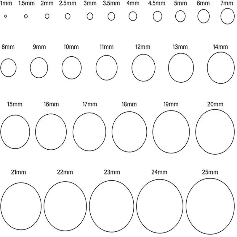 Matrices découpe cuir rondes lot de 9 à 29 pièces