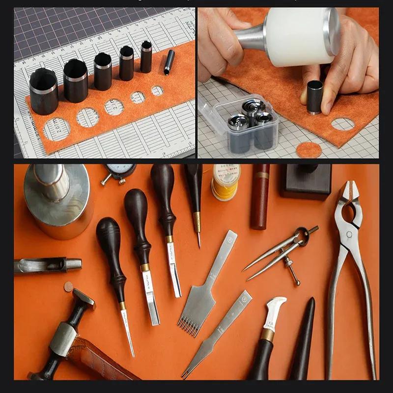Matrices découpe cuir rondes lot de 9 à 29 pièces
