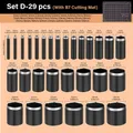 Matrices découpe cuir rondes lot de 9 à 29 pièces – Couleur Set D-29 pcs