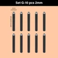 Matrices découpe cuir rondes lot de 9 à 29 pièces – Couleur Set G-2mm 10pcs