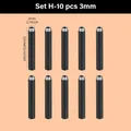 Matrices découpe cuir rondes lot de 9 à 29 pièces – Couleur Set H-3mm 10pcs