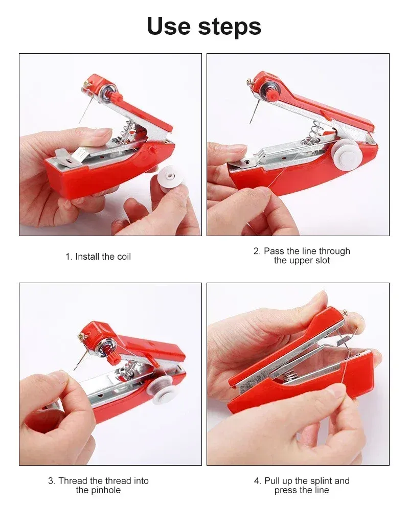 Mini machine à coudre cuir portable sans fil pour bricolage