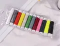 Mini machine à coudre manuelle sans fil pour cuir – Couleur A set of 12-color li