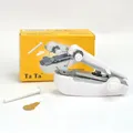 Mini machine à coudre manuelle sans fil pour cuir – Couleur BLANC