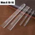 Modèle bracelet montre en cuir acrylique transparent – Couleur MEN-A18-16-1SET