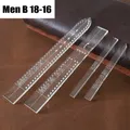 Modèle bracelet montre en cuir acrylique transparent – Couleur MEN-B18-16-1SET